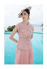 Blush Tulle Dream Blouse and Skirt Set